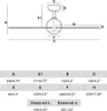 Energiespar Deckenventilator mit Fernbedienung Sfera S Weiß Produktbild-Vorschau 5
