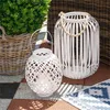 VILLAPIANA Bambus Windlicht - 42cm hoch / ⌀30cm - Produktbild-Vorschau 2