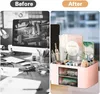 Schreibtisch Organizer, 5 Fächer Plastik Tisch Organizer Produktbild-Vorschau 4