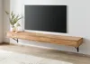 MASSIVMOEBEL24.DE Lowboard Wildeiche 235x43x17 natur geölt Produktbild-Vorschau 3