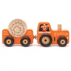 CUBIKA Traktor mit Anhängerkupplung - Holzpuzzle mit Magnet Produktbild-Vorschau 5