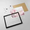 Gerahmtes Poster - Schwarzer Rahmen - Magnolie Blumen Rosa Produktbild-Vorschau 4
