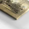 Skizze - Park und Bäume in Sepia – Leinwandbild Wandbild – Produktbild-Vorschau 3