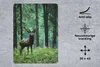 MuchoWow® Mauspad Mousepad Hirsche - Wald - Bäume - Tiere - Produktbild-Vorschau 2