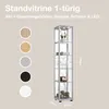 VR-Wohnideen Sammlervitrine, Silber, 176x37x33 cm, 4 Produktbild-Vorschau 2