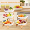 Etagere 2 Etagen, Obstschale 2 Stöckig Aus Kunststoff, Produktbild-Vorschau 7