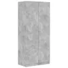vidaXL Šatní skříň betonová šedá 90x52x200 cm odvozený Náhled obrázku produktu 1