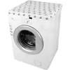 A white washing machine with a star-patterned cover on top. Voir les images du produit