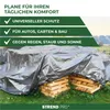 Plane Tarpaulin Medium 3x4 m, 100 g/m, Abdeck-, SILVER, Produktbild-Vorschau 5