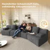 Merax Modulares Sofa 4-Sitzer aus Cordstoff, 4 frei Produktbild-Vorschau 2