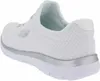 A side view of a white Skechers sneaker with silver accents. Náhled obrázku produktu
