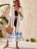 Pareo Długa Tunika Plażowa Zwiewna Letnia Sukienka Boho Podgląd zdjęcia produktu 5
