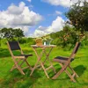 Balkonset Akazie Holz für Balkon ROPE Bistrotisch mit 2 Produktbild-Vorschau 2