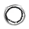 Armband Set Herren, Cooles Armband Männer, Mehrreihig, aus Produktbild-Vorschau 2