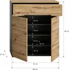 Schuhschrank Canu Xonox – Basaltgrau & Artisan – 80x94x37 Produktbild-Vorschau 4