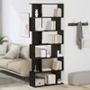 vidaXL Bibliothèque noire imitation chêne 80x24x190,5 cm Voir les images du produit 3