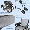 Elektrische, inklapbare rolstoel, 500W, bereik van 20 km, Productafbeelding-voorbeeld 5