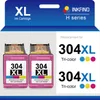 INKFIND 304XL Druckerpatronen Kompatibel für HP304 HP304XL Produktbild-Vorschau 1