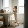 Relaxdays Tritthocker für Kinder, 2 Stufen, 50 kg, A-Form, Produktbild-Vorschau 2