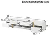 Merax Luxus-TV-Schrank mit Goldkanten, TV-Lowboard mit 4 Produktbild-Vorschau 9