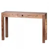 Wohnling Acacia Table console massive 120 cm avec 1 tiroir Voir les images du produit 9