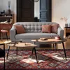 A living room scene featuring a sofa, coffee tables, and a rug. Náhled obrázku produktu