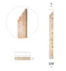 Zaunlatte 100cm - PAKET 25 Stück 9x1,8cm Sibirische Lärche Produktbild-Vorschau 2
