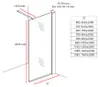 Aloni Duschwand Duschabtrennung Spiegelglas 8mm 900x2000mm Produktbild-Vorschau 3