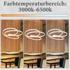 ZMH LED Pendelleuchte Esszimmer Weiß Dimmbar mit Produktbild-Vorschau 6
