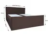 Bett Doppelbett Boxspringbett BERG POSO 120 x 200 cm OHNE Produktbild-Vorschau 4