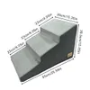 WISFOR 3-stufige Hundetreppe, Rutschfeste Haustierrampe Produktbild-Vorschau 6