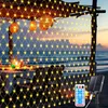 Izrielar Filet lumineux solaire 2x2M blanc chaud Chaîne de Voir les images du produit 10
