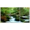Triptychon auf leinwand grüne landschaften 90x60 cm Feeby Produktbild-Vorschau 3