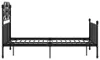 vidaXL Bettgestell Schwarz Metall 120x200 cm Produktbild-Vorschau 3