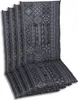 A stack of four chair cushions with a patterned design. Produktbild-Vorschau