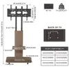Diagrams and specifications for a TV stand. Anteprima dell’immagine prodotto