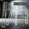Craftfull Leitergerüst CF-103A | 4in1 Multigerüst aus Produktbild-Vorschau 4
