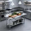 XMTECH Edelstahl Arbeitstisch Küchentisch Tisch Produktbild-Vorschau 10