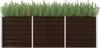 DELUKE® Hochbeet für Garten OSKAR Braun | 240x80x77cm | Produktbild-Vorschau 3