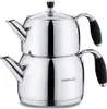 Korkmaz Flora Maxi Teekannen-Set 1,1 + 2,0 l aus 18/10 Produktbild-Vorschau 6