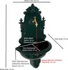 A diagram showing the dimensions of a dark green wall-mounted washbasin with a gold faucet. Produktbild-Vorschau