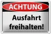 Blechschild Hinweis 18x12cm Achtung Ausfahrt freihalten Produktbild-Vorschau 2