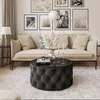 CHESTERFIELD 70 cm runder gepolsterter Couchtisch, Jasmine Produktbild-Vorschau 2