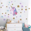 2 listy Unicorn nástenné nálepky PVC vodotesné Unicorn Náhľad obrázku produktu 3