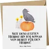 Mr. & Mrs. Panda Glückwunschkarte Herbstvorfreude - Weiß - Produktbild-Vorschau 1