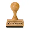 Der Gefällt mir Holzstempel Produktbild-Vorschau 2