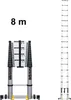Teleskopleiter – 8 m, aus Aluminium Produktbild-Vorschau 2