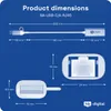 hb-digital USB-C® auf Ethernet Adapter mit USB 3.0 Produktbild-Vorschau 5