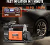 SucceBuy Przenośna pompka do opon 12 V, wysokowydajna Podgląd zdjęcia produktu 2