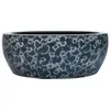 vidaXL Lavabo da appoggio nero e blu rotondo Ø41x14 cm in Anteprima dell’immagine prodotto 1